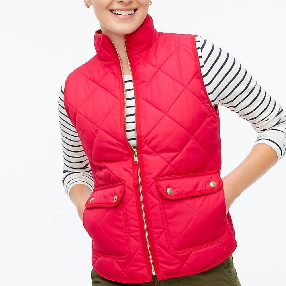 New Aeropostale Neon Coral Pink Puffer Vest